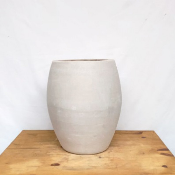 Vaso concreto Fermê Mini (oval) (L26xA32xP26 cm)