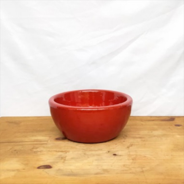 Vaso Cuia nº 1 esmaltado vermelho (L20xA8xP20 cm)