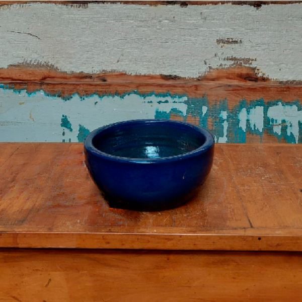 Vaso Cuia nº 1 esmaltado azul (L21xA9xP21 cm)