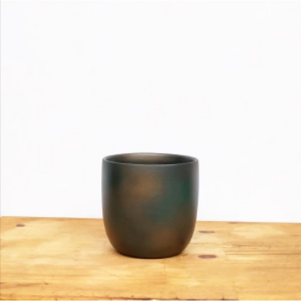 Vaso nevoa verde escuro (L14xA14xP14 cm)