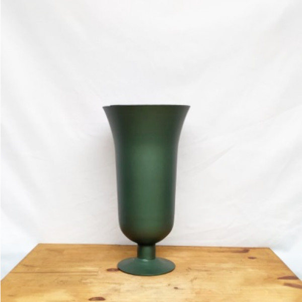 Jarro de vidro ornamental verde G (L15xA30xP16 cm)