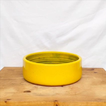 Vaso Cuia reta nº 3 Esmaltado amarelo (L27xA9xP27 cm)