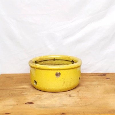 Vaso Orquidea baixo nº 2 Esmaltado amarelo (L20xA10xP20 cm)