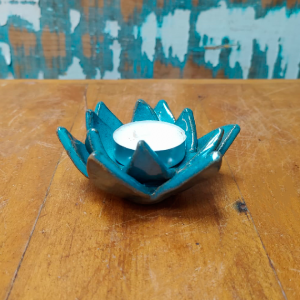 Luminária lótus azul