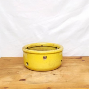 Vaso Orquidea baixo nº 2 Esmaltado amarelo (L20xA10xP20 cm)
