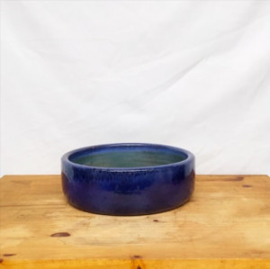 Vaso Cuia reta nº 2 esmaltado azul (L30xA10xP30 cm)