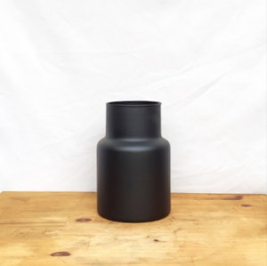 Jarro de vidro ornamental preto (L11xA25xP16 cm)