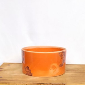 Vaso Tubo esmaltado GG Laranja (L26xA13xP26 cm)