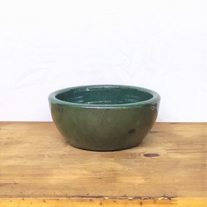 Cuia nº1 esmalt. verde oliva (L21xA9xP21 cm)