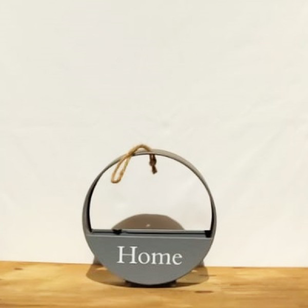 Vaso de lata redondo HOME (L20xA21xP20 cm)