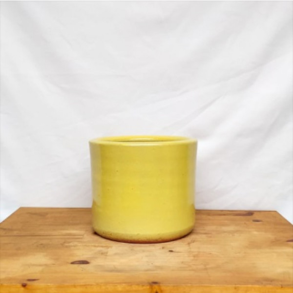 Vaso Mini cilindro nº 3 Esmaltado amarelo (L19xA16xP19 cm)
