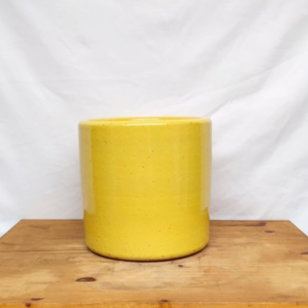 Vaso Mini Cilindro nº 4 Esmaltado amarelo (L25xA22xP25 cm)