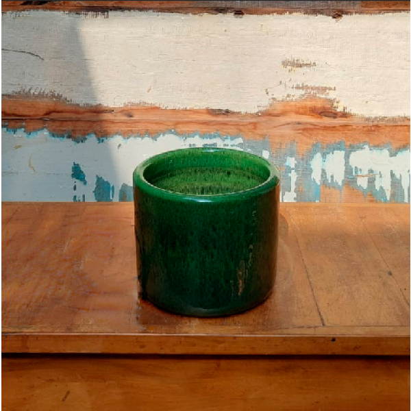 Vaso Mini cilindro nº 2 verde musgo (L17xA14xP17 cm)