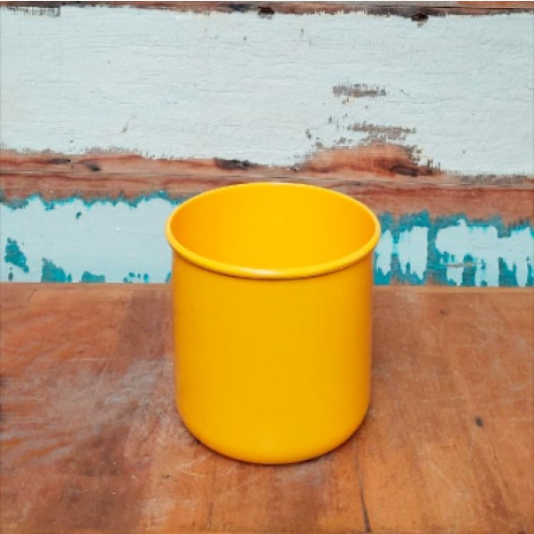 Vaso Lata nº 2 amarelo (L17xA15xP17 cm)