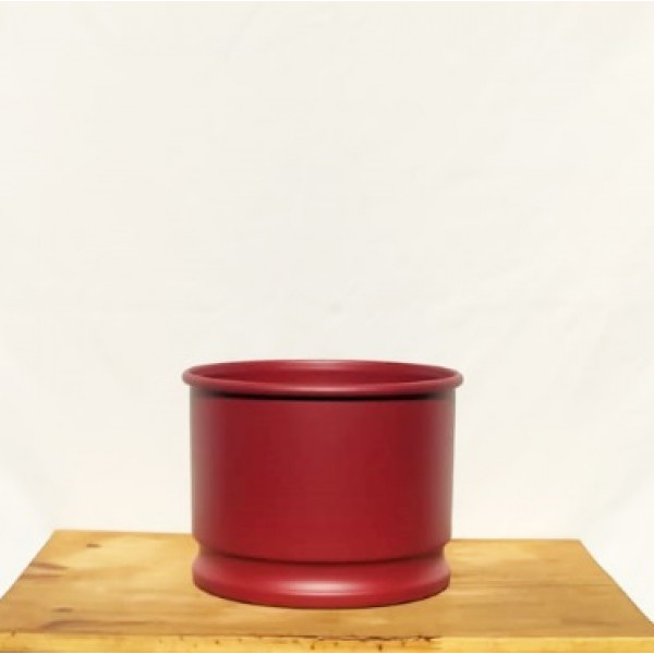 Bacia metal 10 litros vermelha (L25xA18xP25 cm)