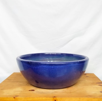 Bacia lisa esmaltada nº 0 azul (L40xA12xP40 cm)