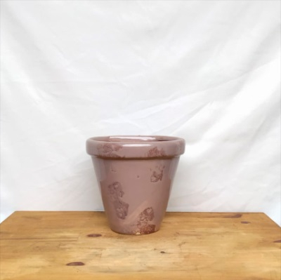 Vaso esmaltado parede M berinjela (L19xA17,5xP17 cm)