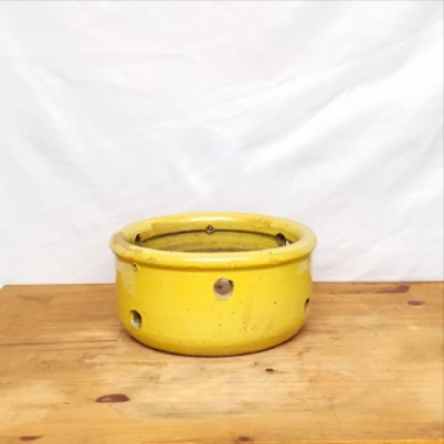 Vaso Orquidea baixo nº 2 Esmaltado amarelo (L20xA10xP20 cm)