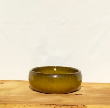 Cuia bonsai mostarda nº2 (L19,5xA8xP19,5 cm)