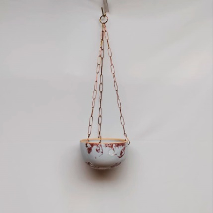 Vaso Bolinha pendente Branco (L16xA10xP8 cm)